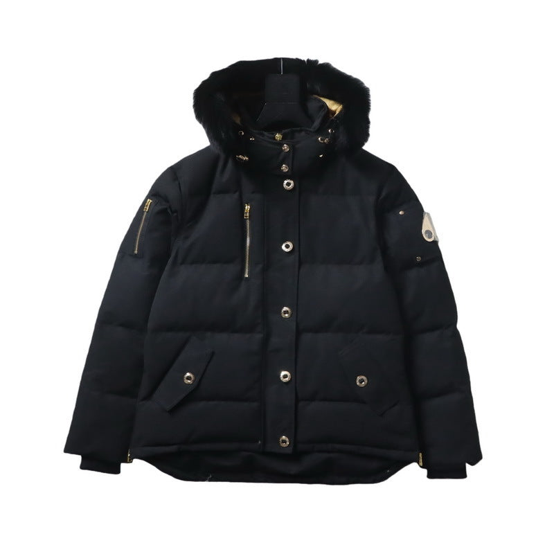 Moose Knuckles Original 3Q Parka Down Jacket Black with Fur